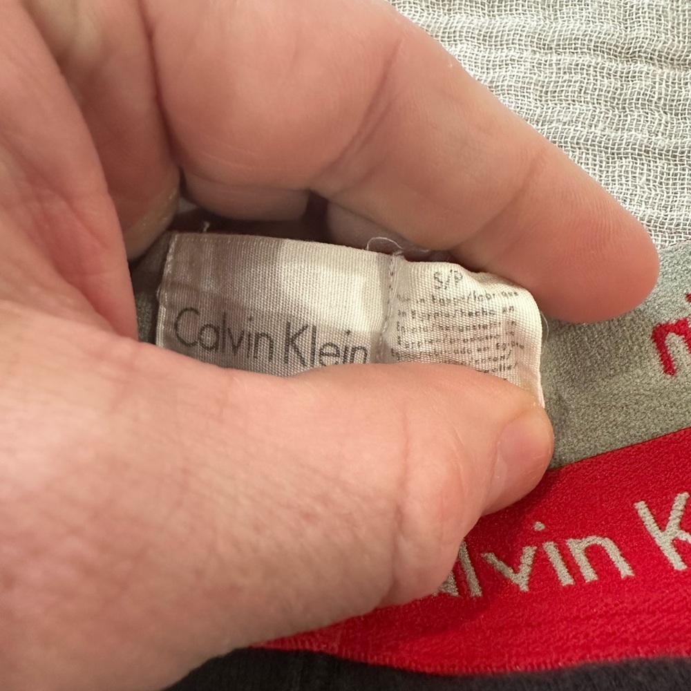 Calvin Klein Black Jockstrap with Red Waistband - Picture 3 of 4